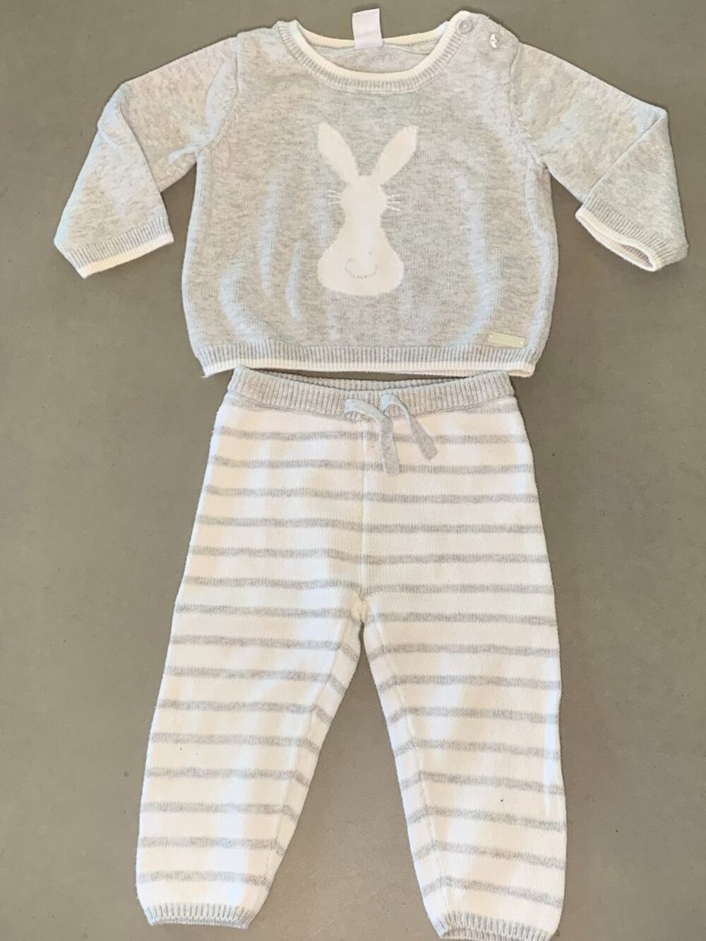 Janie and Jack Baby Bunny Sweater & Knit Pants Set 6–12 Months